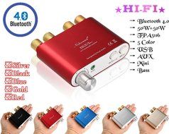 Nobsound NS-10G Mini Bluetooth 4.0 Digital Amplifier 100W HiFi Amp with Power Supply (Blue) N30