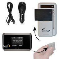 Gomadic Portable External Battery Charging Kit suitable for the Sierra Wireless 4G LTE Tri-Fi Hotspot Includes...