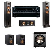 Klipsch R-28F Floorstanding Speakers 5.1 PL-200 Onkyo TX-NR646