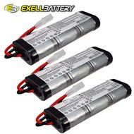 3x Exell Ni-MH 7.2V Battery Fits iRobot Looj 11200 12101 130 13501 150 Vacuums