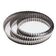World Cuisine 109746 Tin Plate Fluted Tart Mold-Dia. 11 In -- 2 per case