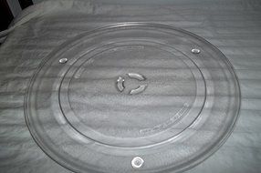 Sharp Microwave Plate Part# NTNTA057WRE0 10 5/8"with Center Prongs