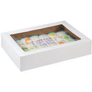 Wilton 415-0966 2-Pack Corrugated Cake Box with Window, 19 by 14 by 4-Inch N2