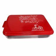 NescoAmericanHarvest NCP-B-6 Bicycle Under Tree Cake Pan - Red