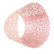 Yingwei Pink Hollow Style Baking Cups Purefly Cupcake Liners Muffin Cake Molds Sets 50pcs