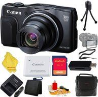 Canon PowerShot SX710 HS Digital Camera (Black)+ Case+64 GB Card+Reader + 6pc Starter Set