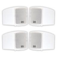 Acoustic Audio AA321W Mountable Indoor Speakers 800 Watts White Bookshelf 2 Pair Pack AA321W-2Pr