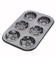 Aimeart 6 Cavity Baking Mold Nonstick Muffin Pan Cupcake Bakeware
