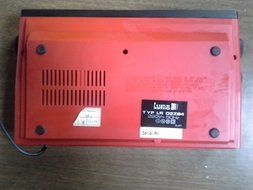 Luma Elektronik Vintage Retro Euro Red Clock Radio Swedish 1970s 220V N3