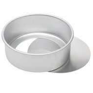 Ateco Aluminum Cake Pan with Removable Bottom, 6 by 3-Inch, Round N3