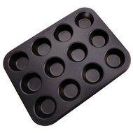 uxcell Casa-J Bakeware Muffin Pans 12 Cup Nonstick Stainless Steel Champagne N6