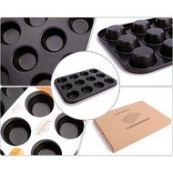 uxcell Casa-J Bakeware Muffin Pans 12 Cup Nonstick Stainless Steel Champagne N7