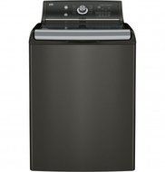 GE Metallic Carbon Top Load Laundry Pair with GTW810SPJMC 28" Washer and GTD81ESPJMC 28" Electric Dryer N3
