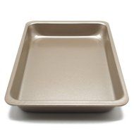 Wenwins non stick rectangular cake pan 12 inch golden N4