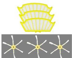 LOOYUAN Side Brush Filter Set for iRobot 500 510 520 530 540 550 560 570 580 590