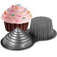 Wilton DIMENSIONS GIANT CUPCAKE 3D Cake Tin Baking Pan insert instructions