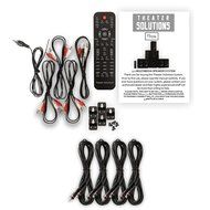 Theater Solutions TS514 Home Theater 5.1 Speaker System with USB FM Tuner and 4 Extension Cables N2