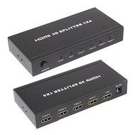 4 Port HDMI Audio Video Amplifier Splitter Multiplier Box N2