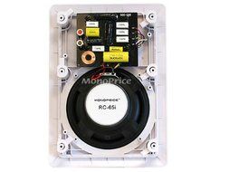 Monoprice 6-1/2 Inches Polypropylene 2-Way In-Wall Speakers (Pair) - 40W Nominal, 80W Max. N5