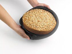 Lekue 9-1/2-Inch Round Cake Mold, Black N4