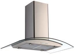 K-star K1008E Island Mounted Range Hood With Glass Canopy