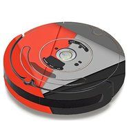 Skin Decal Vinyl Wrap For IRobot Roomba 650 655 Vacuum / Orange And Grey