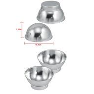 Vktech 4Pc DIY Non-toxic Aluminum Alloy Cake Tin Hemisphere Pan Decoration Pan Molds N2