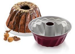 Dr.Oetker Kugelhopf Tin &quot;Back-Liebe&quot; O8.66&quot;, Red-Silver N2