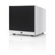 JBL Sub 100 White 10-Inch Powered Subwoofer with High-Efficiency Class D Amplifier (White) N6