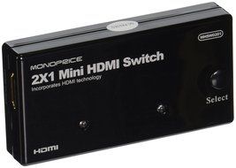 Monoprice 108150 Mini HDMI Switch with Optional Power Output