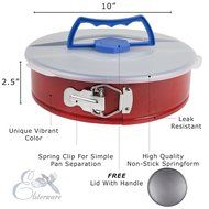Springform Pan 10 Inch for Baking Cake and Cheesecake from Elsterware Quick-Clean Tin, Easy Release Spring Clip... N7