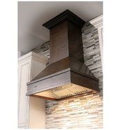 Z Line 329WH-36 1200 CFM Wooden Wall Mount Range Hood, 36", Walnut/Hamilton