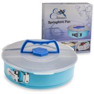 Springform Pan 10 Inch for Baking Cake and Cheesecake from Elsterware Quick-Clean Tin, Easy Release Spring Clip... N10