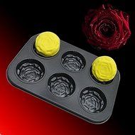 YOFAN Steel Nonstick 6-Cavity Cake Pan , Cake Mold (BEARS) N10