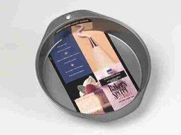 Baker&#039;S Secret Round Cake Pan 8&quot; X 1.46&quot; Non Stick Gray N3
