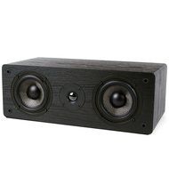 Micca MB42-C Center Channel Speaker With Dual 4-Inch Carbon Fiber Woofer and Silk Dome Tweeter (Black, Each)