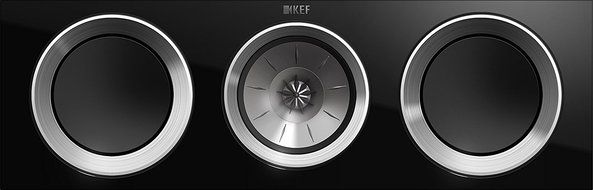 KEF R200c Center Channel Loudspeaker - High Gloss Piano Black (Single) N5