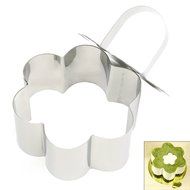 Mini Stainless Steel Mousse Cake Ring Mold Slicer Cookie Cutter DIY Baking Tools with Push Piece Square N3