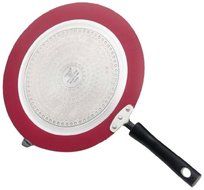 Vinod Cookware Zest Non-Stick Induction Friendly Dosa Tawa Red/Black 25Cm N2