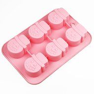 Wholeport Silicone Cake Mold Mould Muffin Cups Cake Pan Ice Mold 6-Snow Man Mold