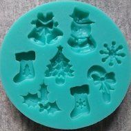 Soledi 3D Christmas Tree Bell Silicone Cake Suger Fondant Mold Bake Tool Xmas DIY N4