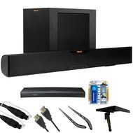 Klipsch Bluetooth Soundbar With Wireless Subwoofer (R-10B) HD Blu-ray Player, 6ft Audio Cable, TV/LCD Screen Cleaning...