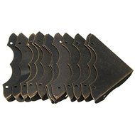Decorative Antique brass Jewelry Wine Gift Box Wooden Corner Protector Guard N4