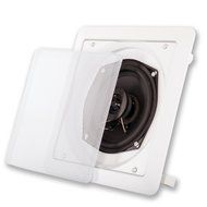 Acoustic Audio S191 5.25-Inch Square 2 Way Speaker (White)