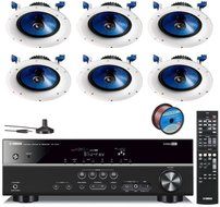 Yamaha 3D-Ready 5.1-Channel 500 Watts Digital Home Theater Audio Video Receiver with 4K pass-through, HD Audio... N16