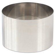 DeBuyer High Stainless Steel Pastry Ring, 4.7&quot; x 3.1&quot;