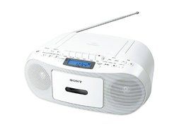 [TERNS]Sony boombox (Radio + CD + cassette tape) (White) CFD-S50 WC[Japan Import]