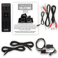 Theater Solutions TS215 Home 2.1 Speaker System Optical Input FM Tuner USB Multimedia and 2 Ext. Cables