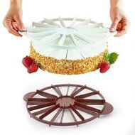 (Ckeyin) divider divider 10/12 cut cake divider divider 10 cut cake divider White N3