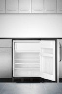 Summit AL652BBISSTB 24&quot; ADA Compliant Compact Refrigerator with 5.1 Cu. Ft. Capacity Cycle Defrost Adjustable... N2